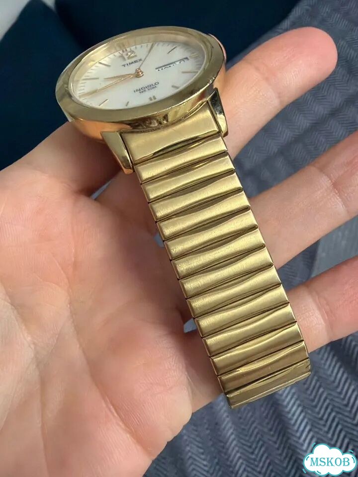 Часы timex золотистые золото фото 7