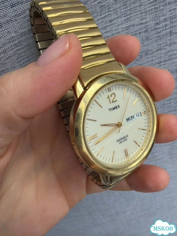Часы timex золотистые золото фото 8
