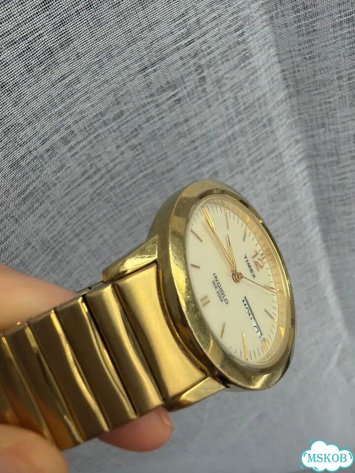 Часы timex золотистые золото фото 9