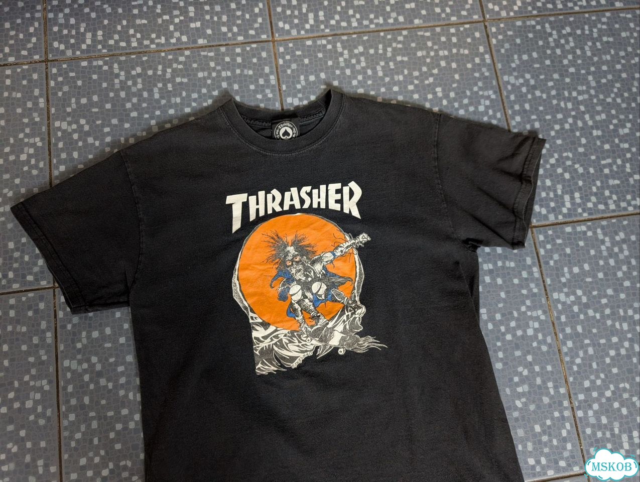 Винтажная футболка мерч Thrasher Pushead фото 2