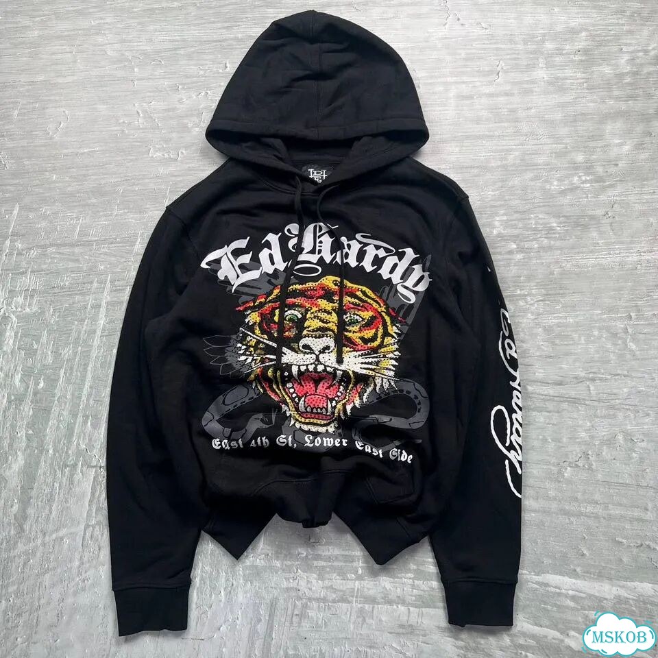 Худи Ed Hardy со стразами оригинал фото 1