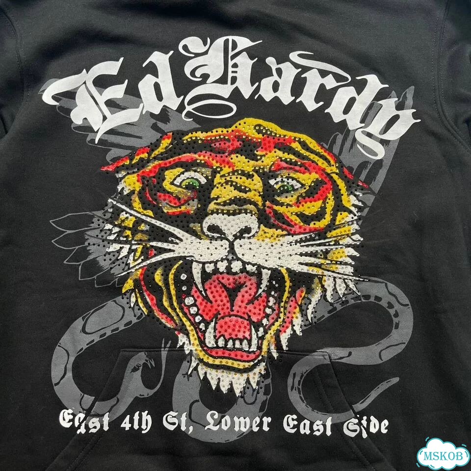 Худи Ed Hardy со стразами оригинал фото 4
