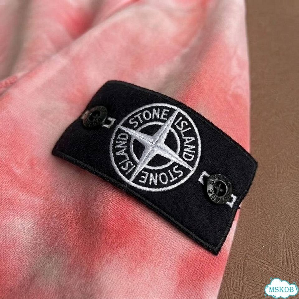 Худи Stone island hand corrosion розовый фото 4