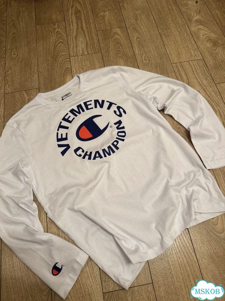 Лонгслив Vetements x Champion эксклюзив 2026 фото 3