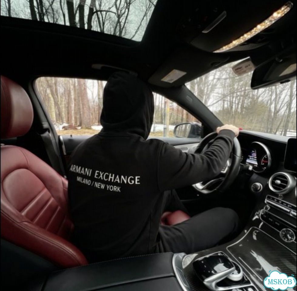 Зип худи Armani exchange milano new york фото 1