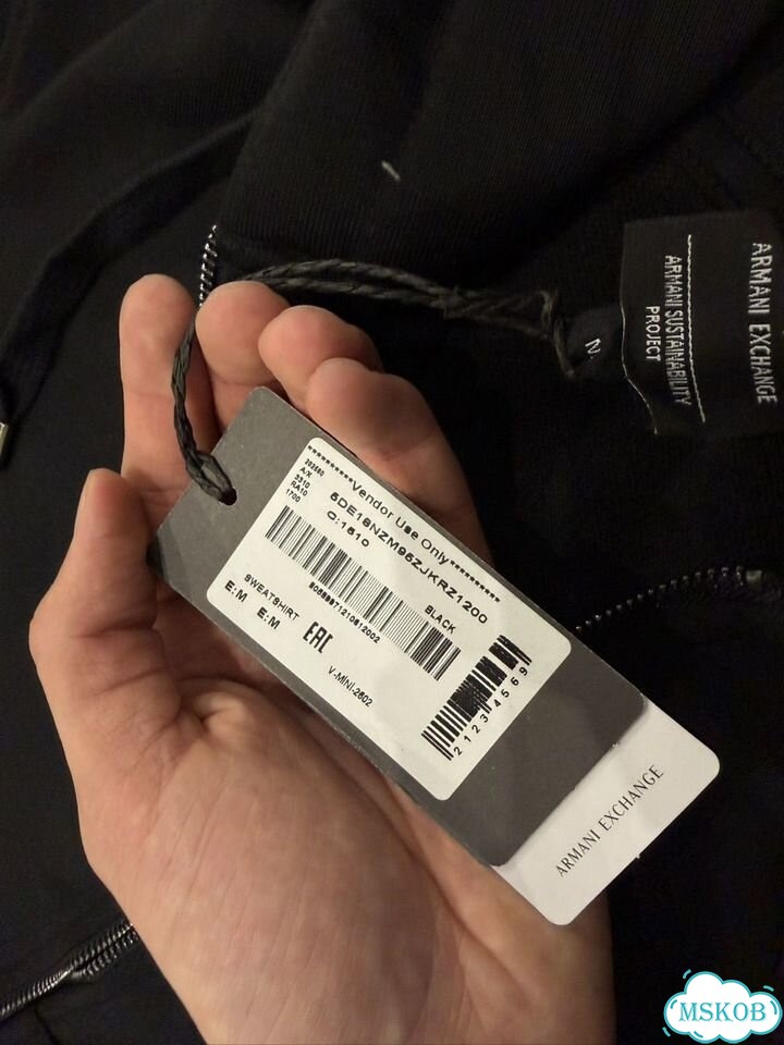 Зип худи Armani exchange milano new york фото 7