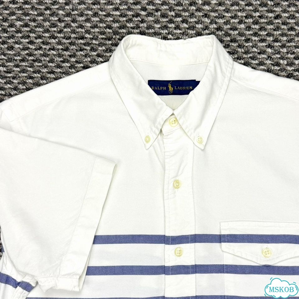 Рубашка Ralph Lauren oxford морская полоска S фото 1
