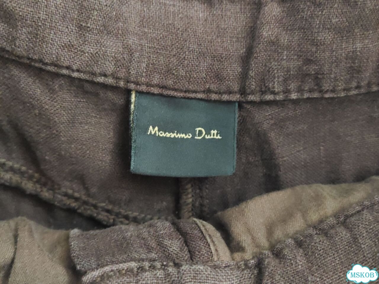 Льняные брюки кюлоты Massimo Dutti фото 3
