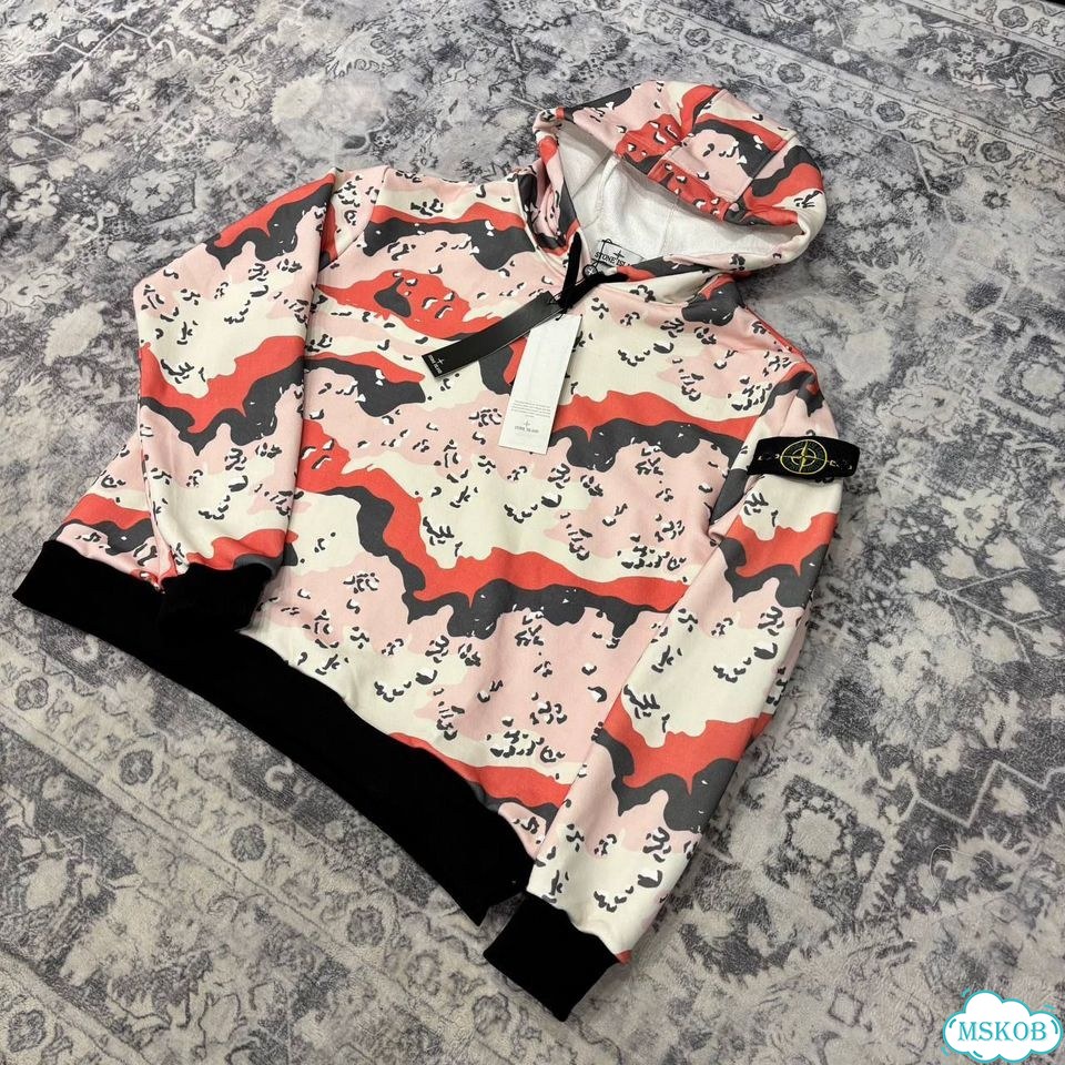 Худи Stone island camo фото 4
