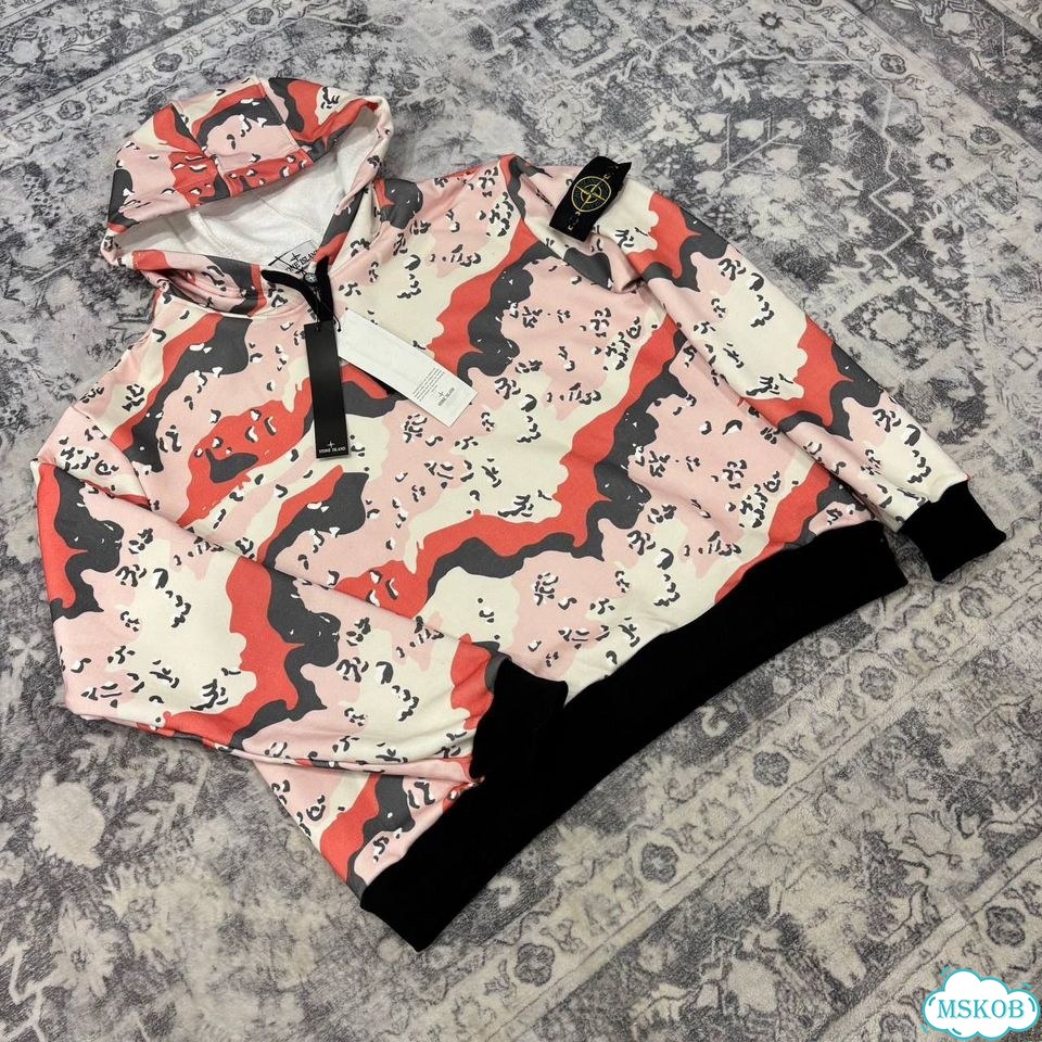 Худи Stone island camo фото 5