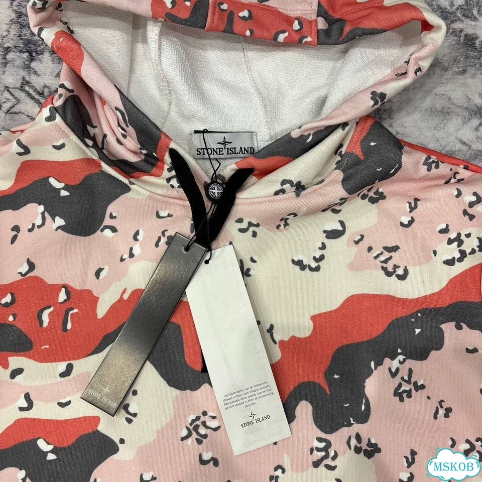 Худи Stone island camo фото 6