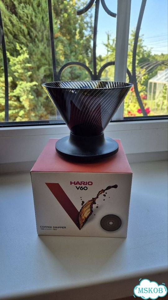 Воронка для кофе Hario v60 Neo тритан фото 2
