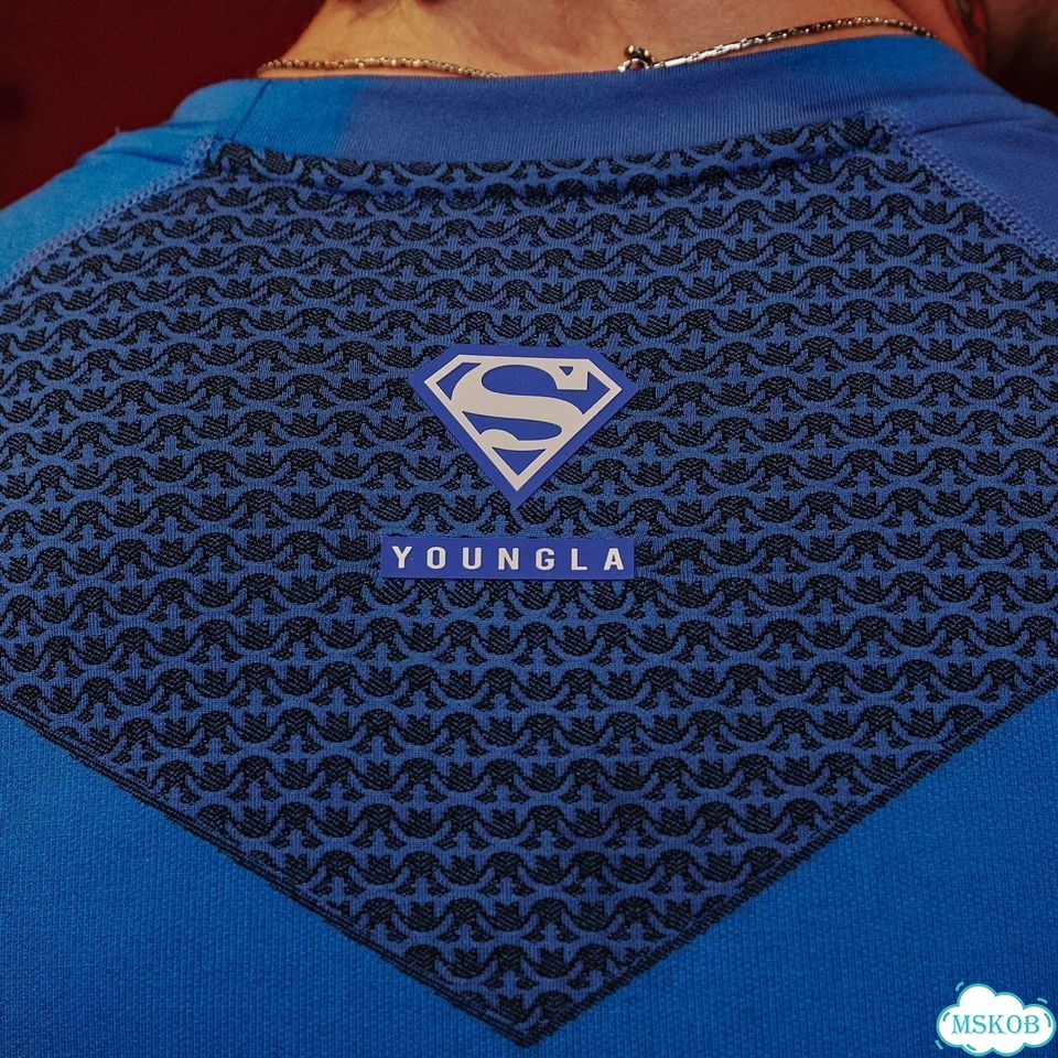 Футболка компрессионная YoungLA Superman рашгард фото 3