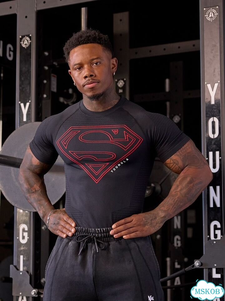 Футболка компрессионная YoungLA Superman рашгард фото 8