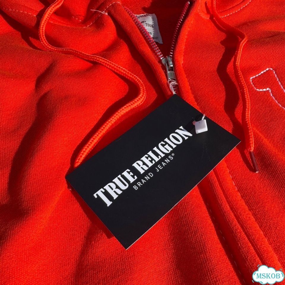 Зип Худи True Religion красная red фото 4
