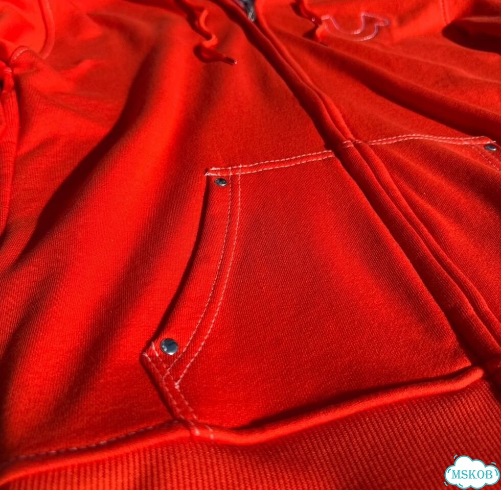 Зип Худи True Religion красная red фото 5