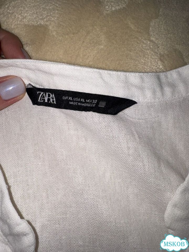 Льняная рубашка zara фото 5