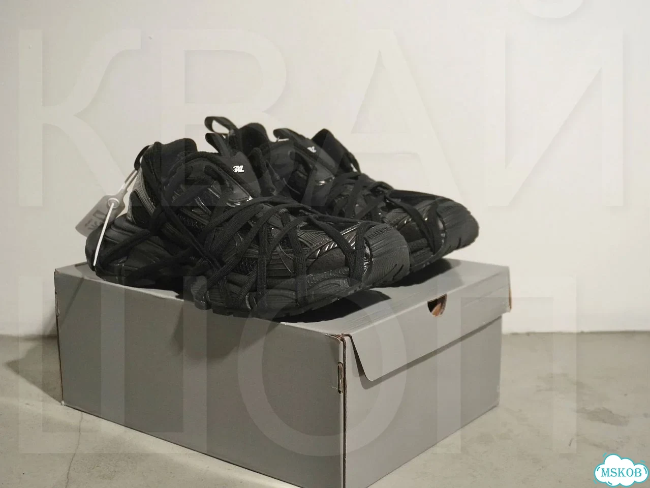 Balenciaga 3xl extreme lace black фото 5