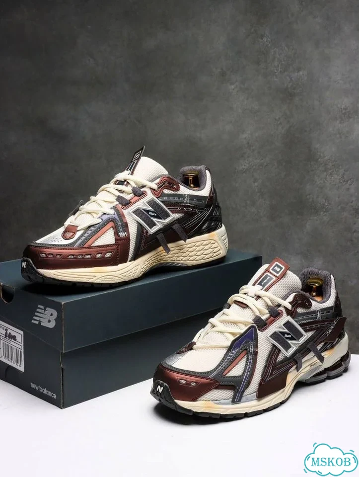 Кроссовки New Balance 1906A Brown с накладками фото 7