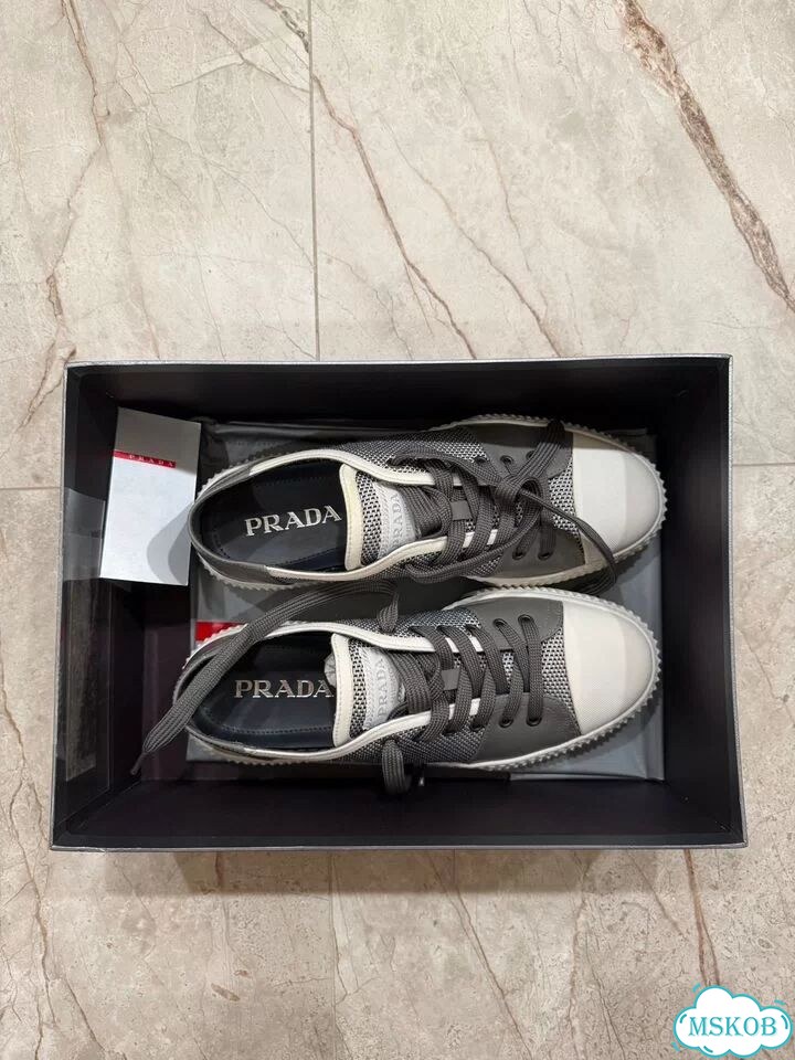 Prada Leather Nylon Stratus Sneakers фото 6