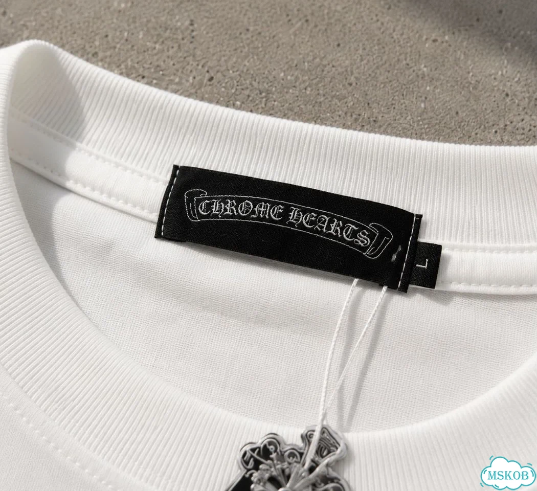 Футболка Chrome hearts hands relaxed fit белая фото 6