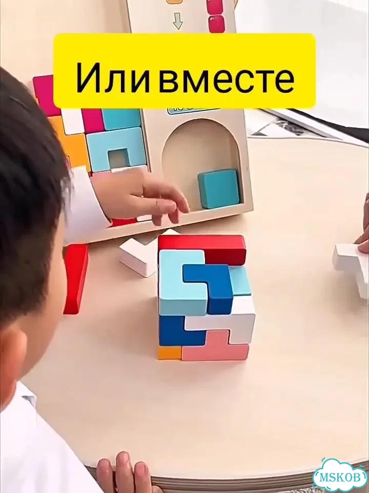 Тетрис деревянный фото 1