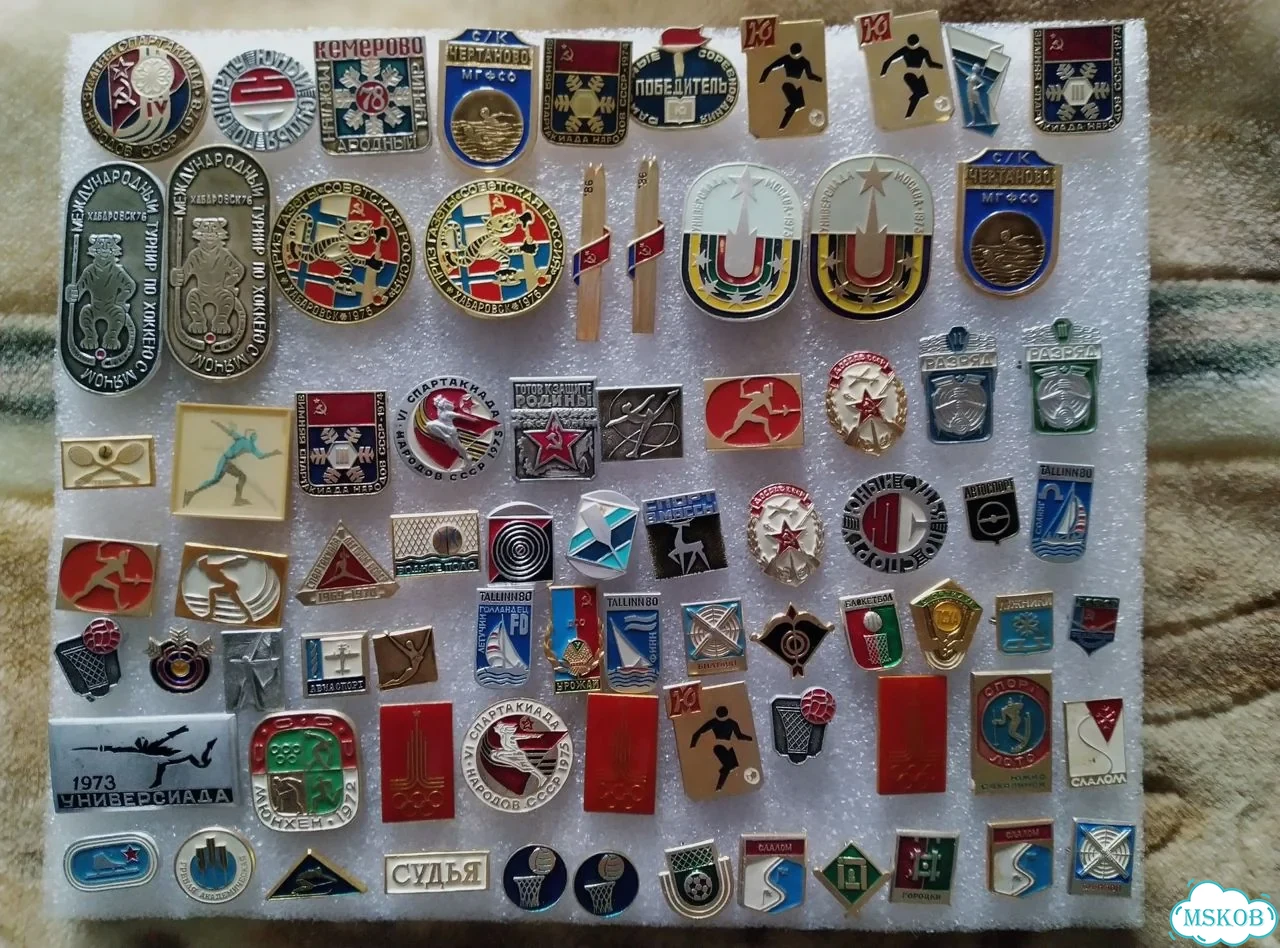 Значки СССР спорт олимпиада 80 фото 6