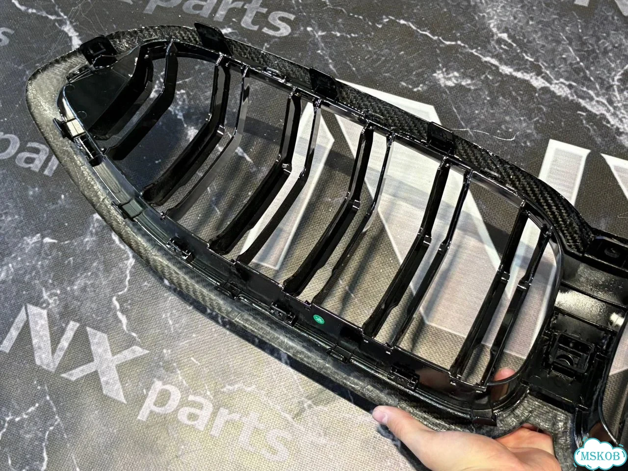Решетка BMW G14 G15 G16 M сухой карбон фото 7