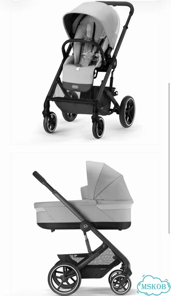 Коляска 2 в 1 cybex balios s grey 2025 фото 2