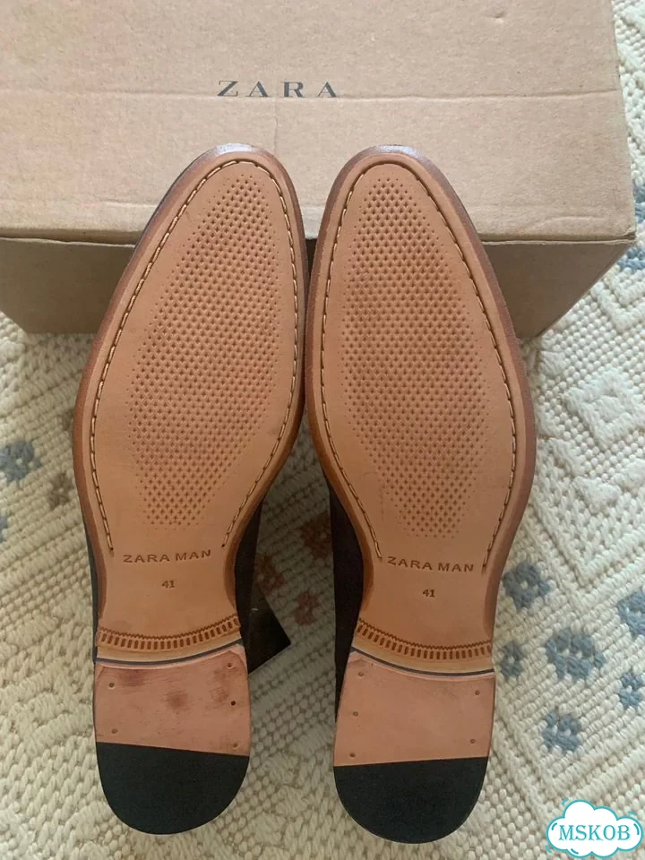 Zara ботинки мужские кожа 100% фото 3