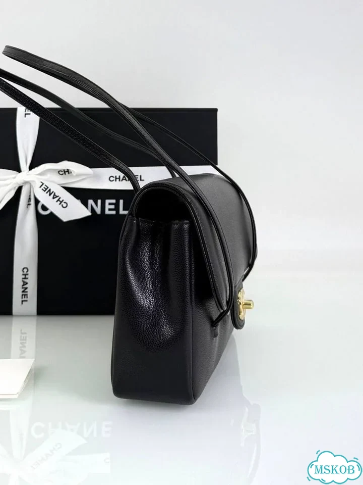 Сумка женская Chanel Small Flap Bag черная фото 2