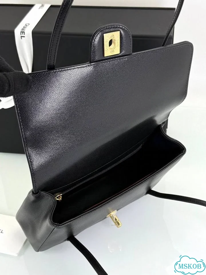 Сумка женская Chanel Small Flap Bag черная фото 4