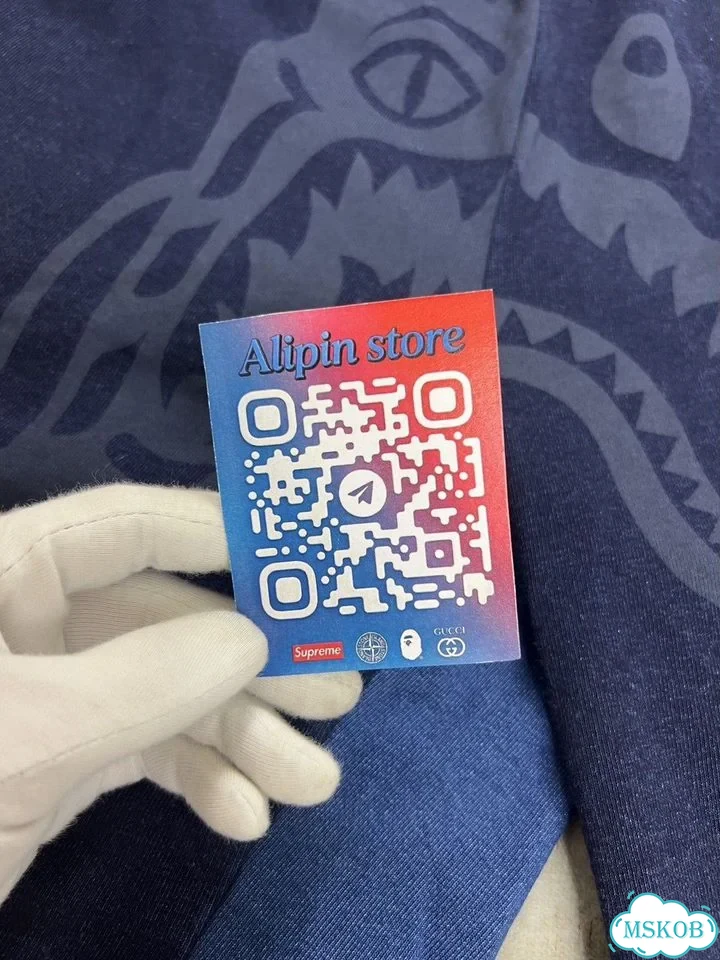 Шорты Bape Tiger Shark Indigo синии фото 1