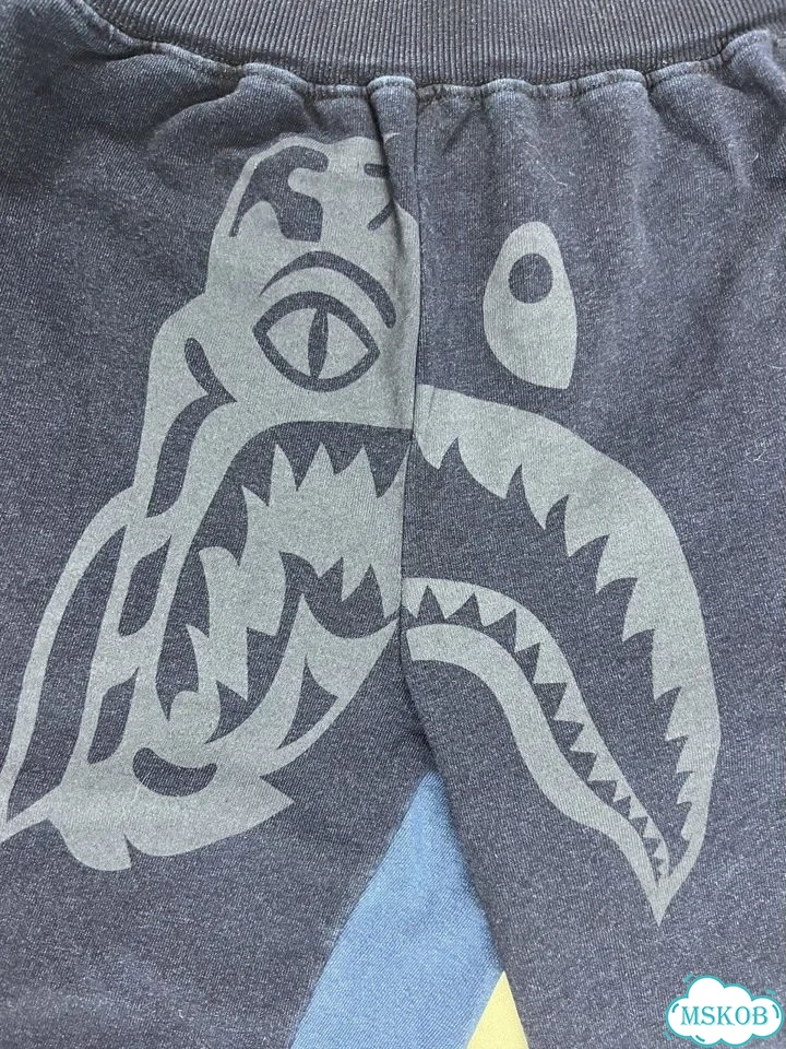 Шорты Bape Tiger Shark Indigo синии фото 2
