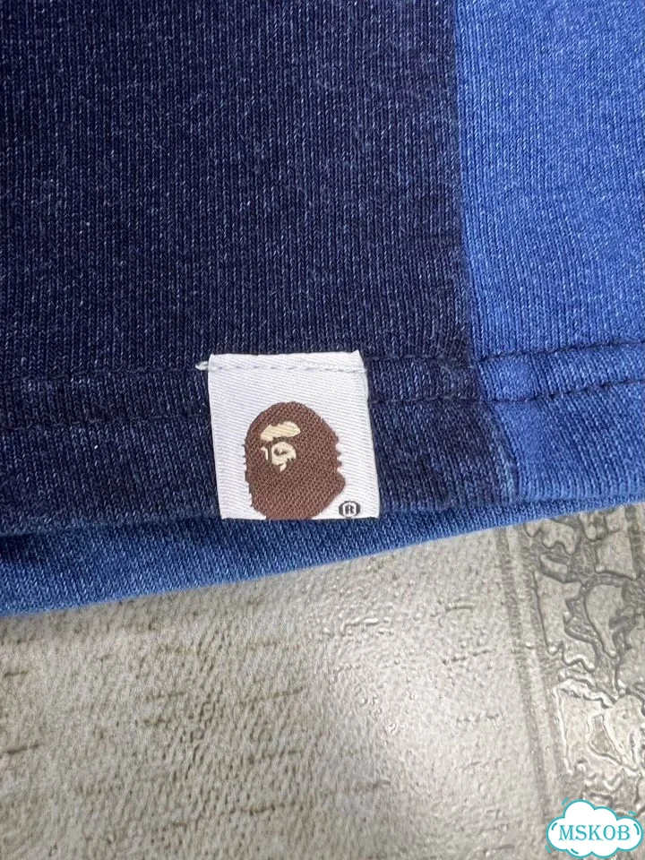 Шорты Bape Tiger Shark Indigo синии фото 3