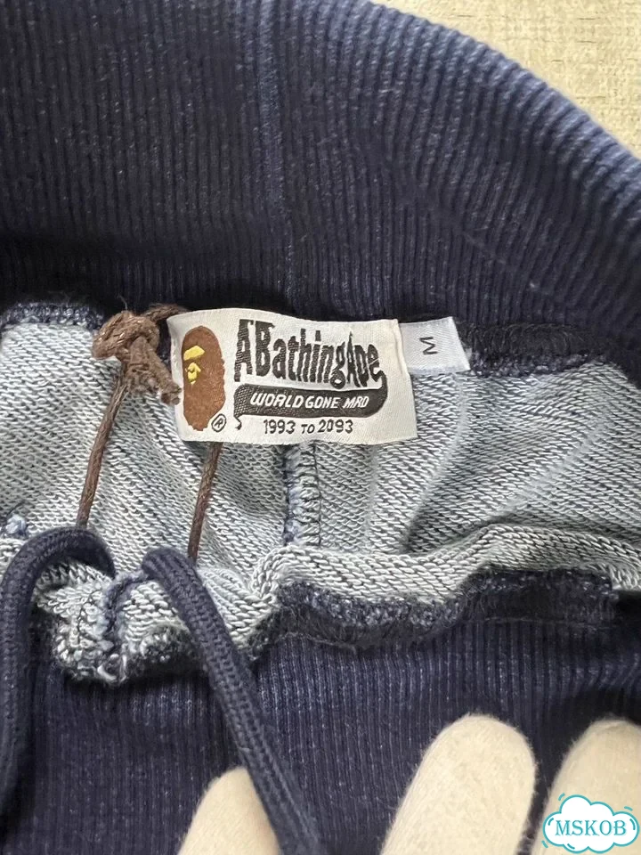 Шорты Bape Tiger Shark Indigo синии фото 4