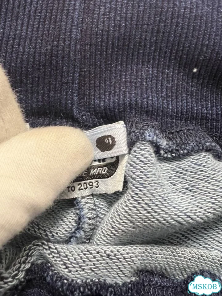 Шорты Bape Tiger Shark Indigo синии фото 6