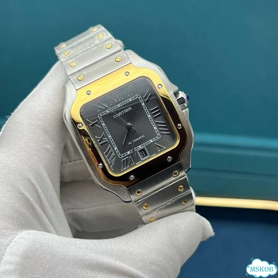 Часы мужские Cartier Santos Gold фото 1