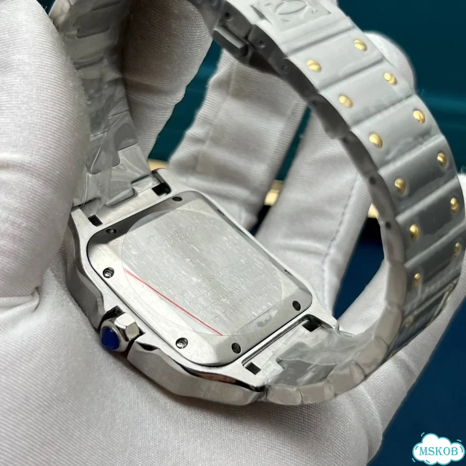 Часы мужские Cartier Santos Gold фото 8