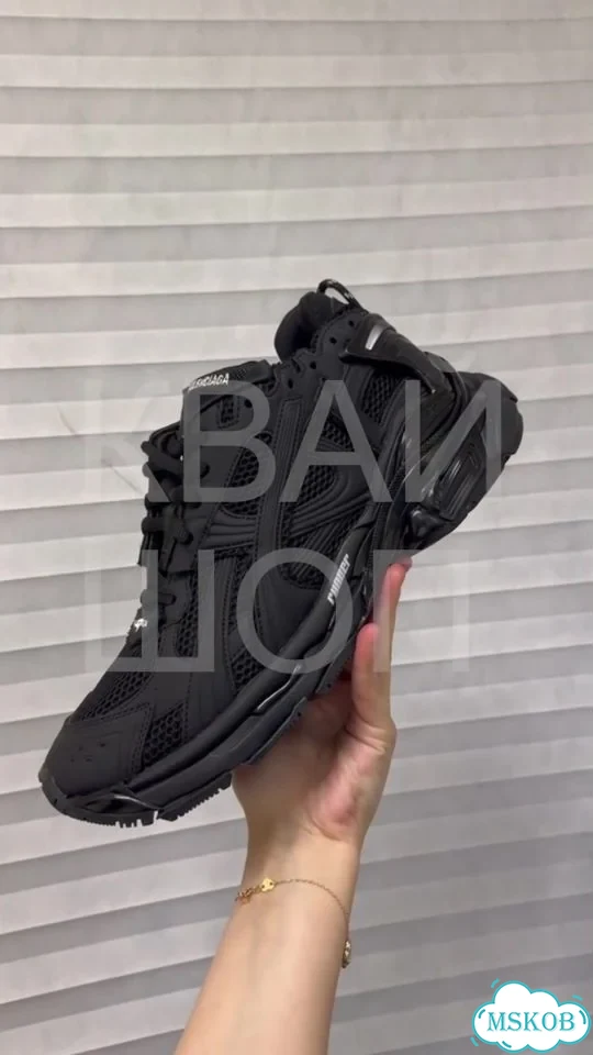 Balenciaga runner 2.0 black фото 1