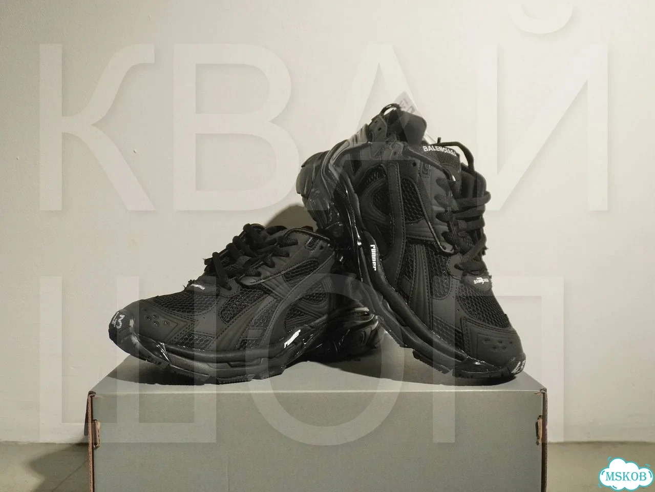 Balenciaga runner 2.0 black фото 2