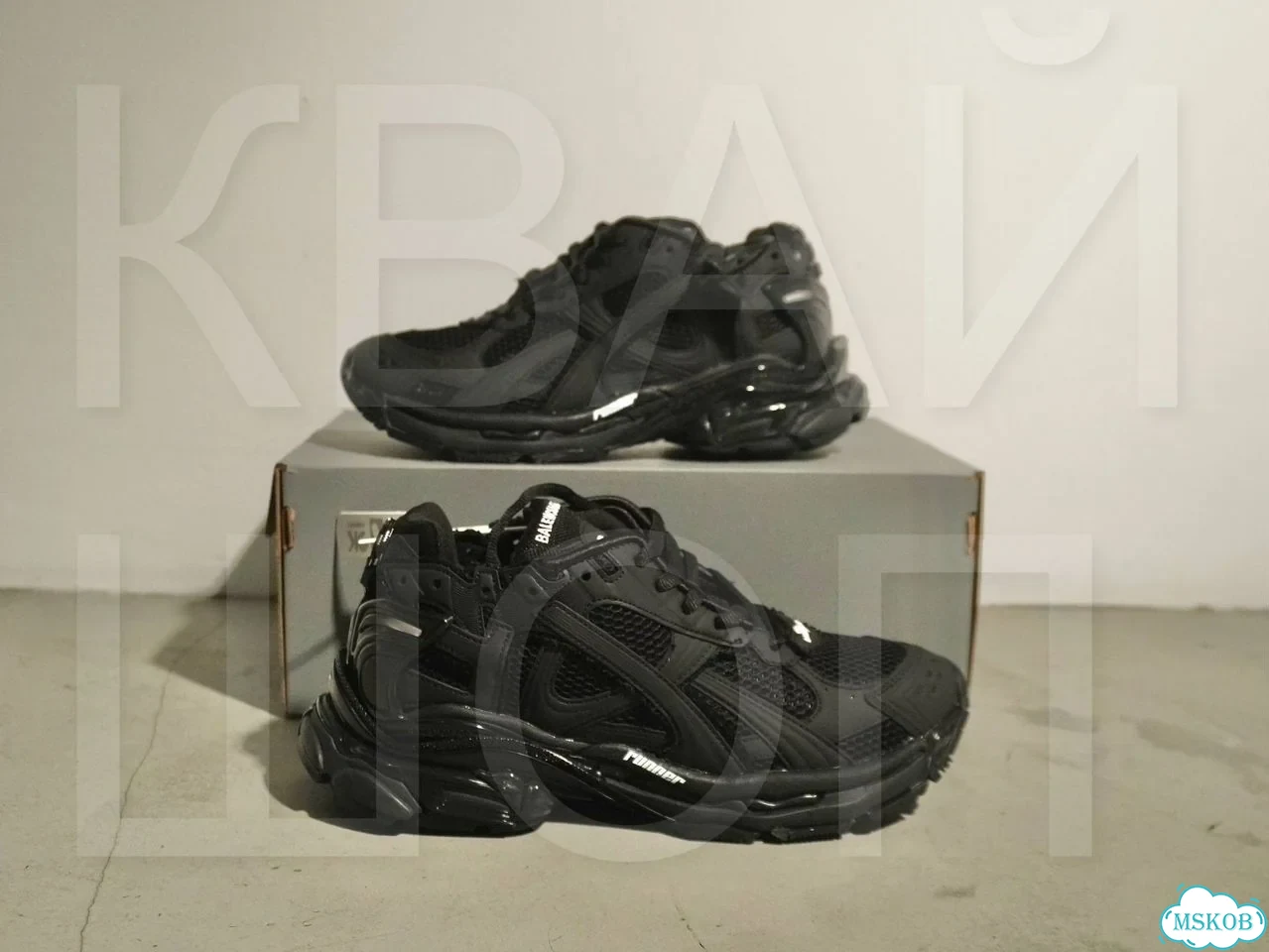 Balenciaga runner 2.0 black фото 3