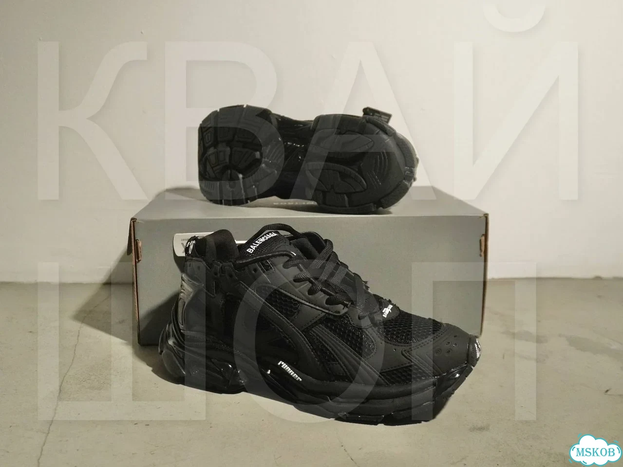 Balenciaga runner 2.0 black фото 6