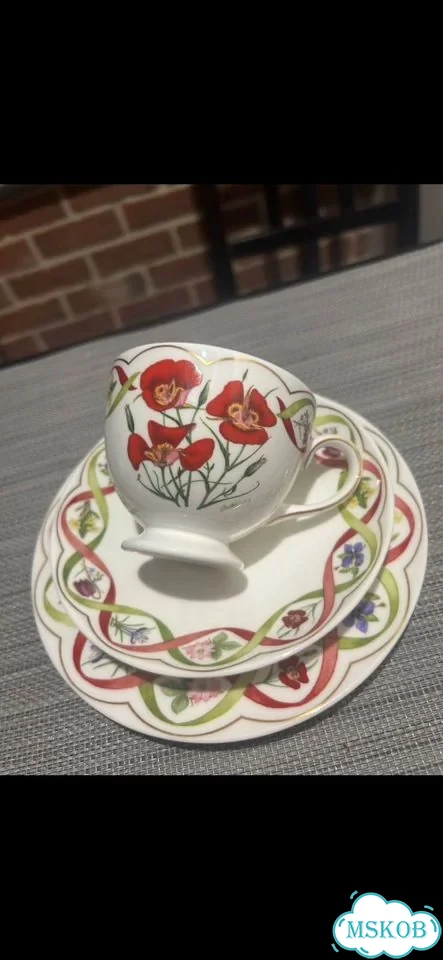 Чайное трио форфор фото 2