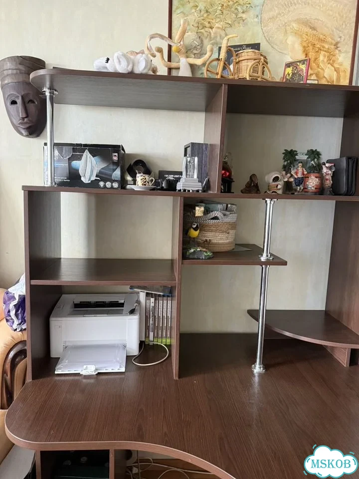 Стол письменный угловой с полками фото 2