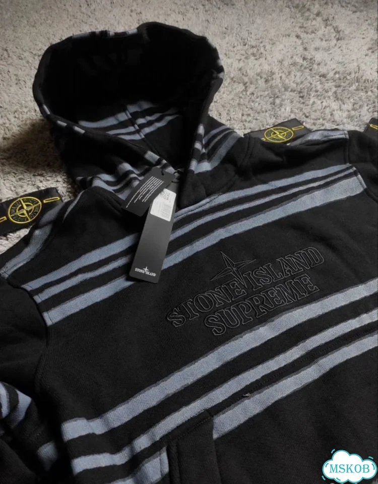 Худи Supreme x Stone island фото 3