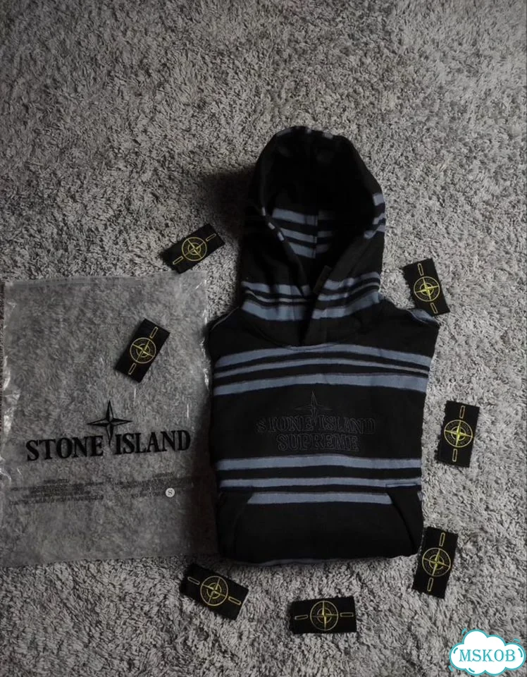 Худи Supreme x Stone island фото 9