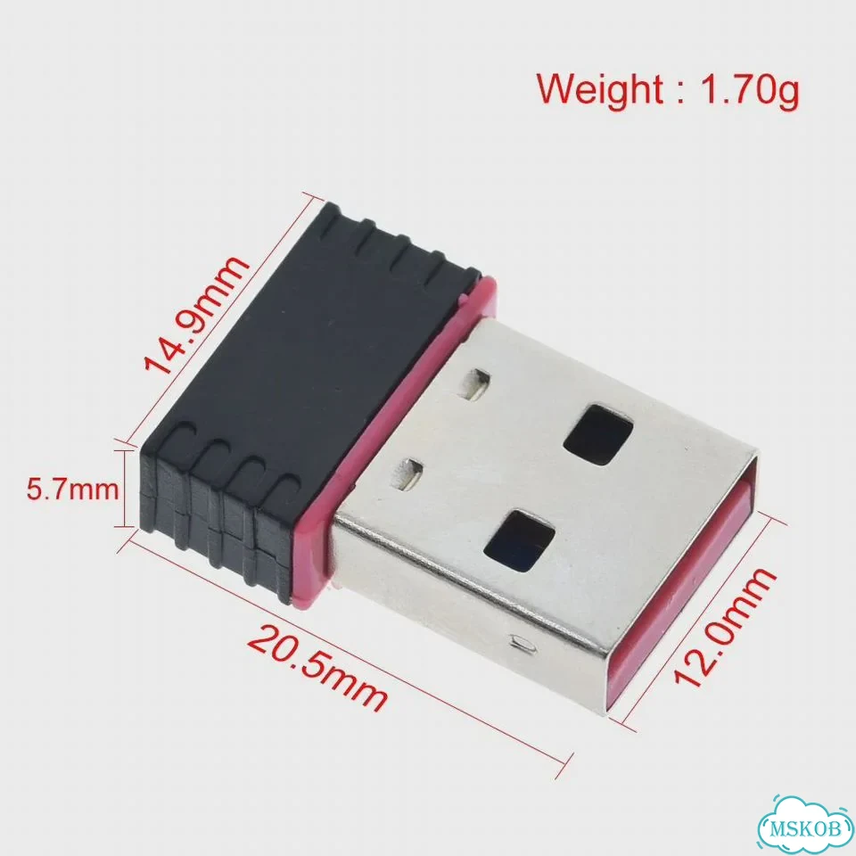 TZT MT7601 Мини USB WiFi адаптер 150 Мбит/с фото 5