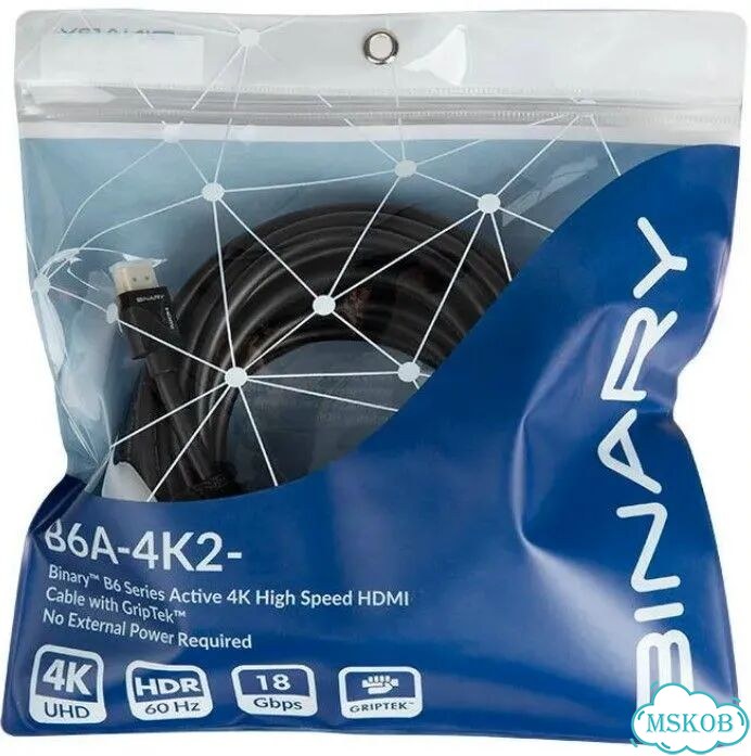 Binary hdmi B6 Active 4K High-Speed 20,0m Кабель фото 2