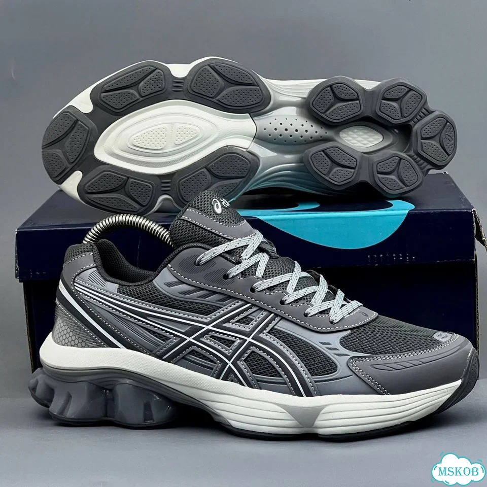 Кроссовки Asics Gel Kinetic Fluent серые фото 4